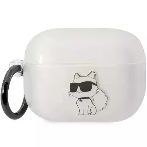 Schutzhülle für Kopfhörer Karl Lagerfeld KLAP2HNCHTCT für Apple AirPods Pro 2 Abdeckung transparent Ikonik Choupette