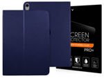 Stand Case für Apple iPad Pro 11 2018 marineblaues Alogy Glas