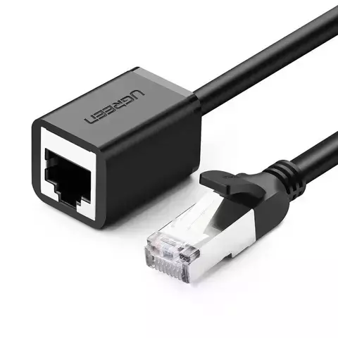 UGREEN Ethernet-Verlängerungskabel RJ45 Cat 6 FTP 1000 Mbit/s 2 m schwarz (NW112 11281)