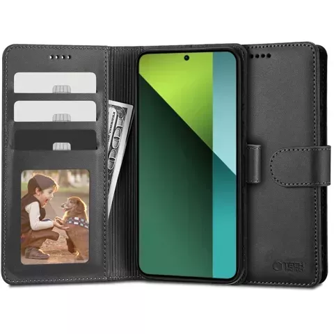 Wallet Case Wallet für Xiaomi Redmi Note 13 Pro 5G / Small X6 5G Schwarz