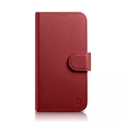 iCarer Wallet Case 2in1 Cover iPhone 14 Plus Anti-RFID Leder Flip Cover Rot (WMI14220727-RD)