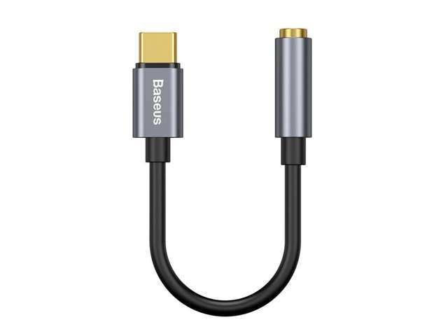 Adapter Baseus L54 USB-C Typ C auf Miniklinke 3,5 mm Audio Grau