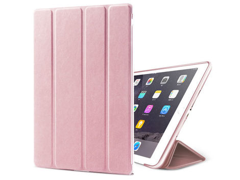 Alogy Smart Case Apple iPad 2 3 4 Silikon Rosa Glas