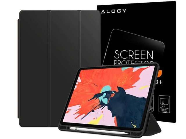 Alogy Smart Case für Apple iPad 10.2 2019 7Gen Schwarz Alogy Glas