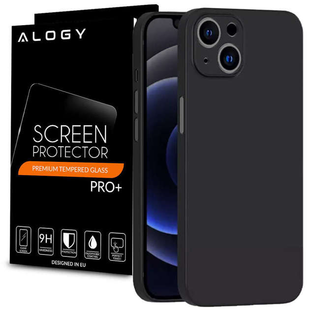 Alogy Ultra Slim Case für Apple iPhone 13 Mini Schwarz Glas