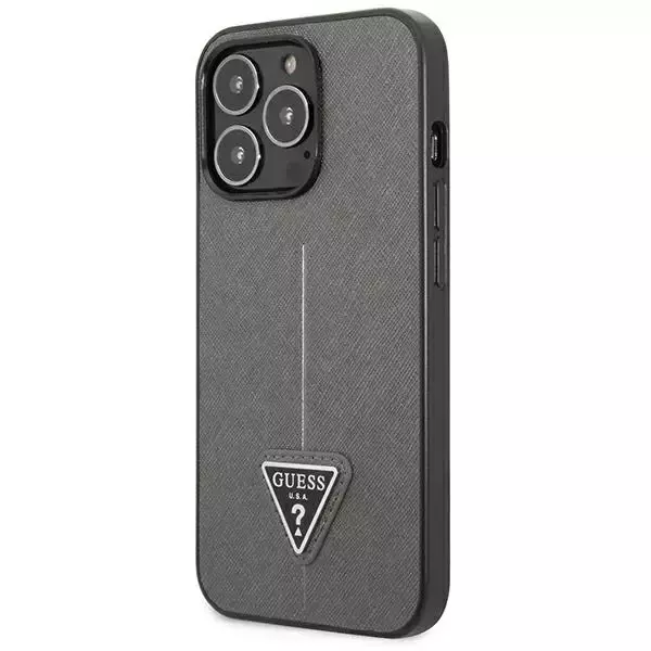 Etui Guess GUHCP13LPSATLG für iPhone 13 Pro / 13 6,1 Hardcase SaffianoTriangle Logo