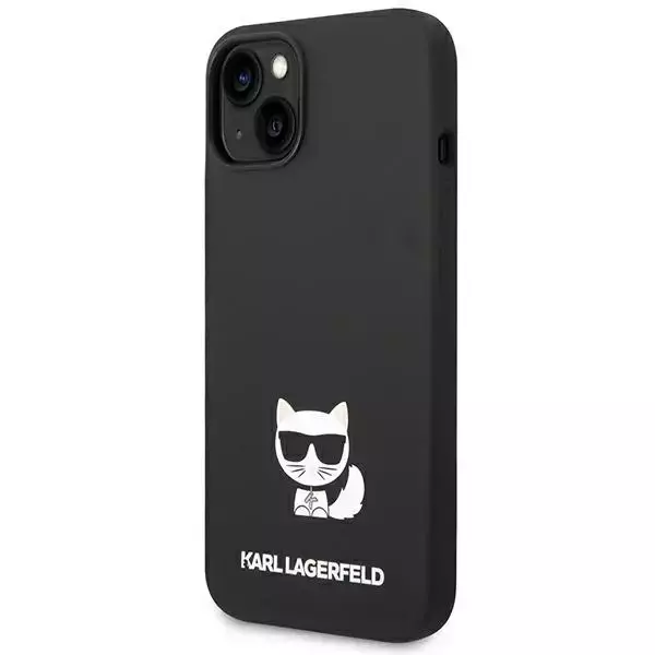 Etui Karl Lagerfeld KLHCP14MSLCTBK für iPhone 14 Plus 6,7" Hardcase Choupette Body aus Silikon