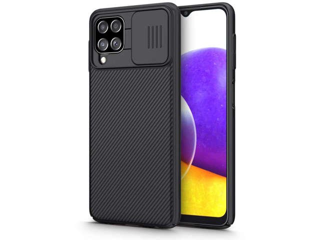 Etui Nillkin CamShield Hülle für Samsung Galaxy A22 / M22 4G/LTE Schwarz