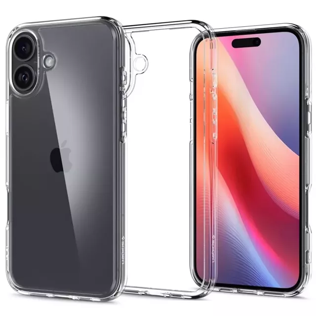 Etui Spigen Ultra Hybrid für Apple iPhone 16 Crystal Clear