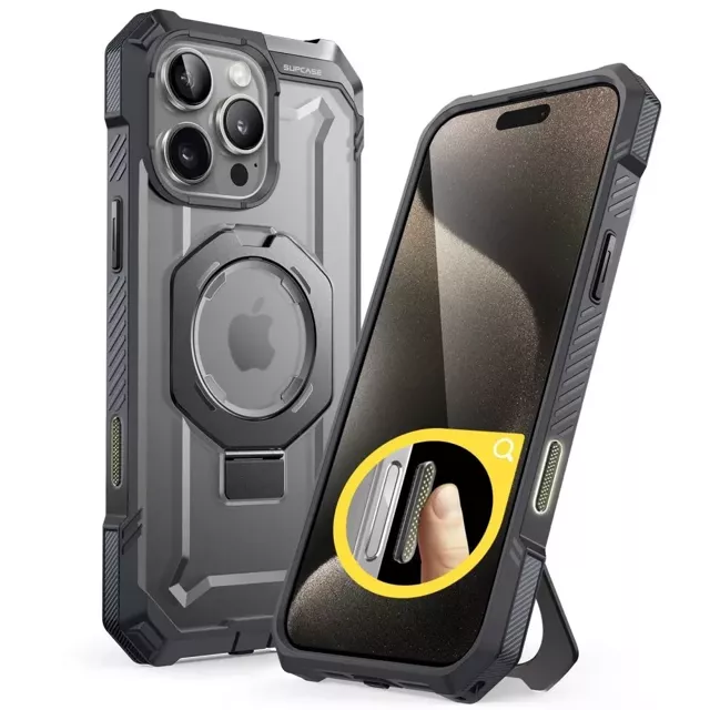 Etui Supcase UB Grip Mag Safe für iPhone 16 Pro Max Grau