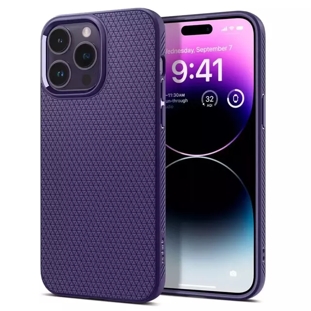 Etui für Spigen Liquid Air für iPhone 14 Pro Max Deep Purple