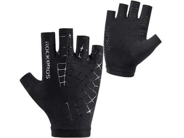 Fahrradhandschuhe S unisex RockBros fingerlose Fahrradhandschuhe atmungsaktiv