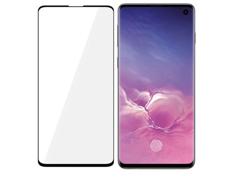 Gehärtetes Glas HardGlass Max 3mk Zeilenleser für Galaxy S10 Black