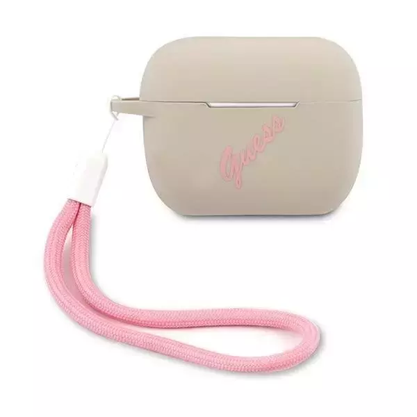 Guess GUACAPLSVSGP AirPods Pro Abdeckung grau rosa / grau rosa Silikon Vintage