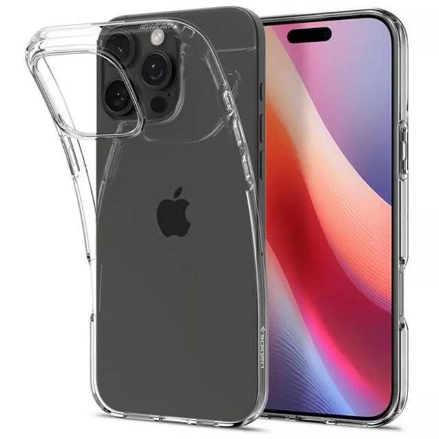 Hülle für iPhone 16 Pro Max Spigen Liquid Crystal Schutzhülle für das Crystal Clear Telefon