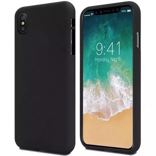 Mercury Soft Handyhülle für iPhone 12/12 Pro schwarz/schwarz