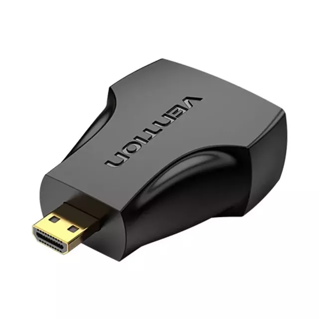 Micro-HDMI-Stecker auf HDMI-Buchse Vention AITB0-Adapter (schwarz)