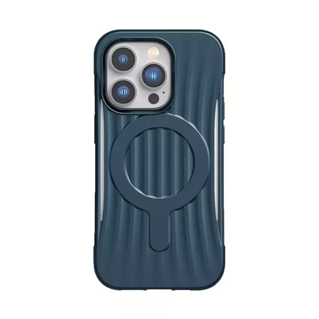 Raptic Clutch Built Case iPhone 14 Pro mit MagSafe Rückseite blau