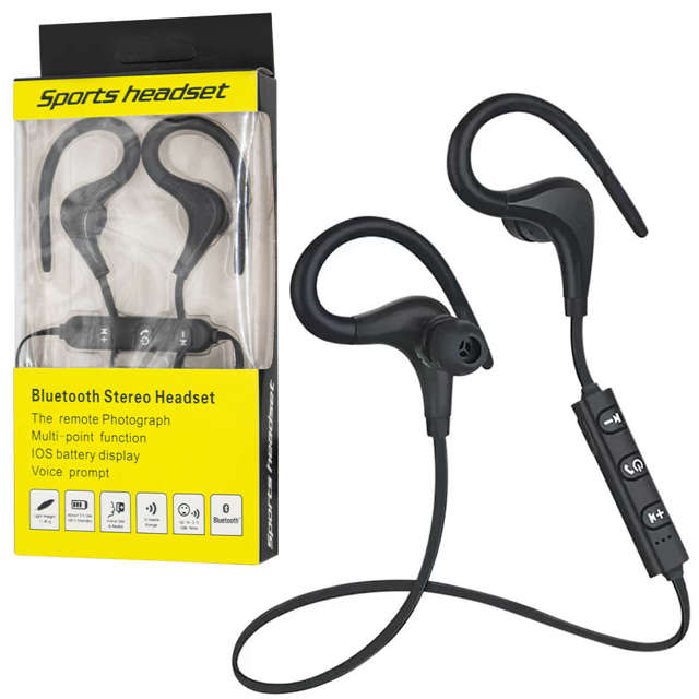 Sports In-Ear-Bluetooth-Kopfhörer Alogy Sports Lauf-Headset Schwarz