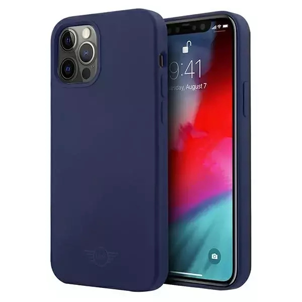 Ton-in-Ton-Hardcase-Telefonhülle aus Silikon für iPhone 12/12 Pro, Marineblau/Marineblau