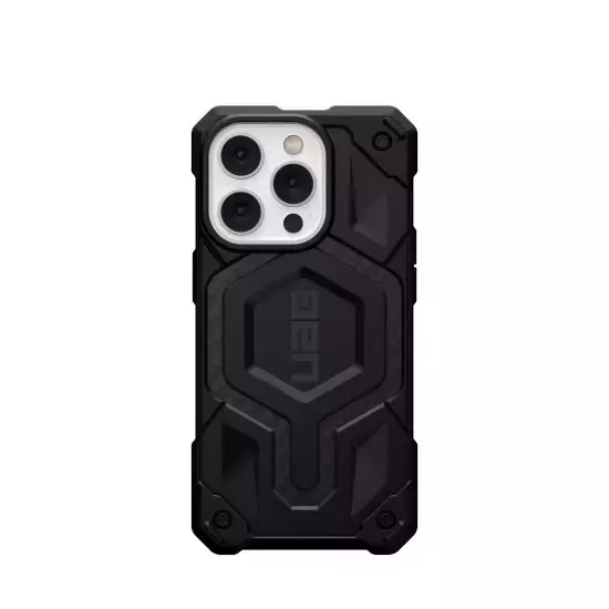 UAG Monarch - Schutzhülle für iPhone 14 Pro Max kompatibel mit MagSafe (Kohlefaser)