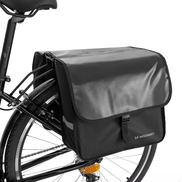 Wozinsky Doppel-Fahrradtasche 28 l schwarz (WBB34BK)