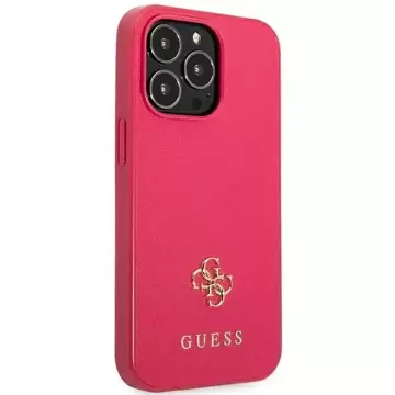 „Etui Guess GUHCP13LPS4MF für iPhone 13 Pro / 13 6,1\“ Hardcase Saffiano 4G Small Metal Logo“