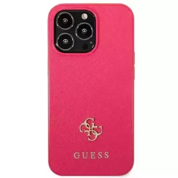 „Etui Guess GUHCP13LPS4MF für iPhone 13 Pro / 13 6,1\“ Hardcase Saffiano 4G Small Metal Logo“