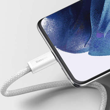 2m Baseus Dynamic USB-C auf USB-C 100W 480 Mbps Kabel Weiß