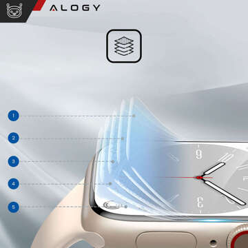 2x Alogy Hydrogel Smartwatch Schutzfolie für Apple Watch Ultra 2 49mm