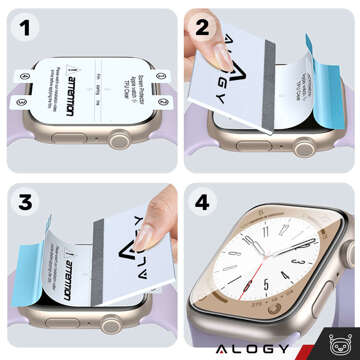 2x Alogy Hydrogel Smartwatch Schutzfolie für Apple Watch Ultra 2 49mm