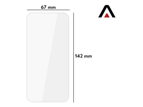 2x Alogy gehärtetes Glas für den Bildschirm für Apple iPhone 13/13 Pro / 14