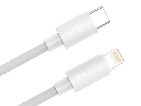 2x Kabel 1,5 m Baseus przewód USB-C Typ C für Lightning PD 20 W Weiß