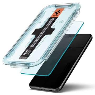 2x Tempered Glass Spigen Glas.TR "EZ FIT" für Samsung Galaxy S22