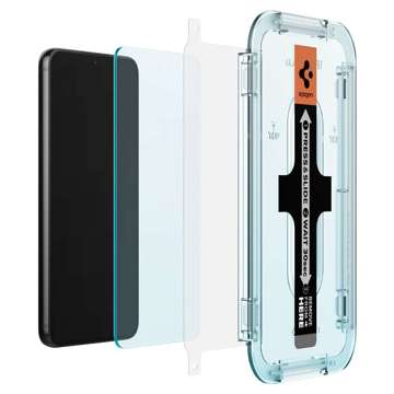 2x Tempered Glass für Spigen Glas.TR EZ FIT Hülle für Samsung Galaxy S22 Plus