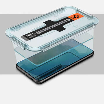 2x Tempered Glass für Spigen Glas.TR EZ FIT Hülle für Samsung Galaxy S22 Plus