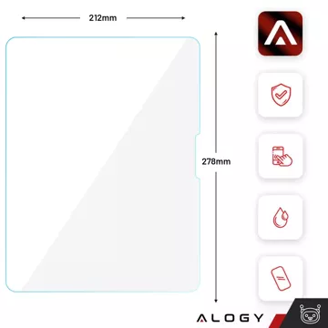 2x gehärtetes Glas für Apple iPad Air 13" 6. Generation 2024 / iPad Pro 13" 7. Generation 2024 Alogy Displayschutzfolie Pro 9H