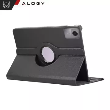 360 Hülle für Lenovo Tab M11 10,95" TB330FU / TB330XU / TB331FC Drehbare Abdeckung Tablet Flip Cover Case Alogy Schwarz