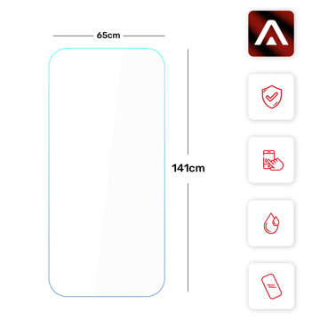 9H gehärtetes Glas für iPhone 15 / 15 Pro mit Alogy Displayschutz PRO