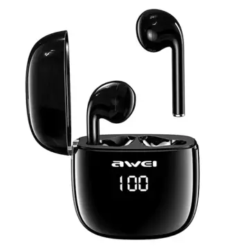 AWEI Bluetooth 5.0 T28P TWS kabellose Kopfhörer-Dockingstation schwarz