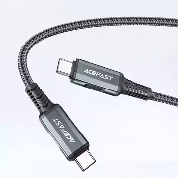 Acefast 2in1 Ladegerät GaN 65W USB Typ C / USB, Adapter Adapter HDMI 4K @ 60Hz (Set mit Kabel) schwarz (A17 schwarz)