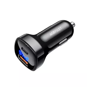 Acefast Autoladegerät 66W USB Typ C / USB, PPS, Power Delivery, Quick Charge 4.0, AFC, FCP schwarz (B4 schwarz)