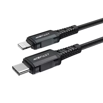 Acefast Kabel MFI USB Typ C - Lightning 1,8m, 30W, 3A schwarz (C4-01 C Schwarz)