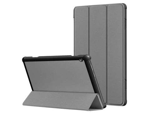 Alogy Book Cover für Lenovo Tab M10 10.1 TB-X605 Graues Glas