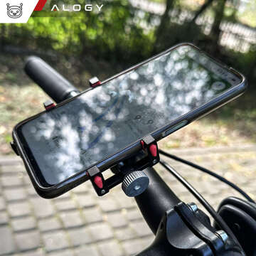 Alogy Fahrrad-Handy-Halterung, 55–95 mm, für Fahrrad, Motorroller, Schwarz