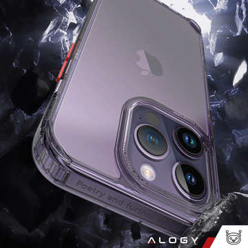 Alogy Protective Case Schutzhülle für Apple iPhone 14 Pro Max Schwarz und transparent