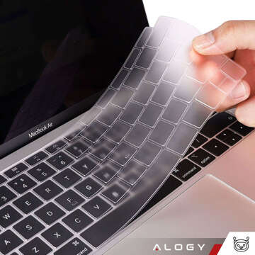 Alogy Schutzhülle Silikon Tastaturabdeckung für Apple Macbook Air 13 M1 2019-2020 Transparent