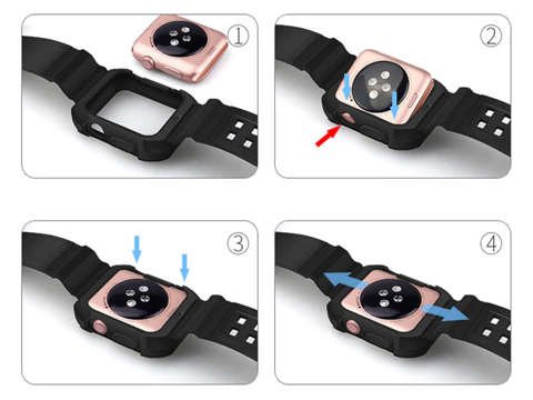 Alogy Schutzhülle mit Armor Case für Apple Watch 4/5/6 / SE 44mm