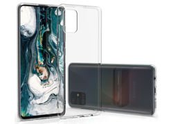 Alogy Silikonhülle Gehäuse Case für Samsung Galaxy A51 transparent