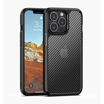 Alogy Techsuit CarbonFuse Schutzhülle für Apple iPhone 14 Pro Max Schwarz